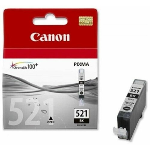 Картридж для струйного принтера CANON CLI-521 Black (2933B001) картридж для струйного принтера canon cli 471xl gy