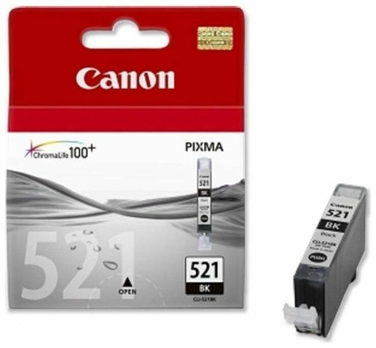 Картридж для струйного принтера CANON CLI-521 Black (2933B001)