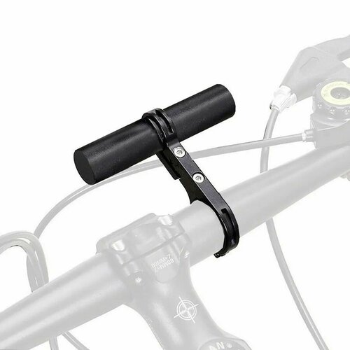 фото Выносная планка для велосипедного руля с одним кронштейном алюминиевая для крепления велооборудования endurostore