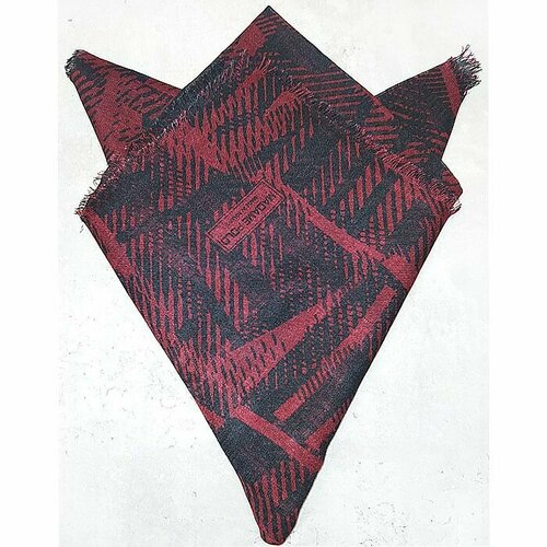 фото Шарф ,100 см, бордовый нет бренда