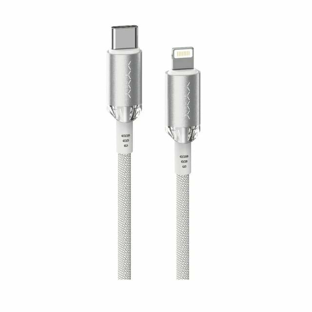 Кабель Vyvylabs Crystal Series Fast Charging Data Cable Type-C to Lightning 30W 1m VCSCL01 White