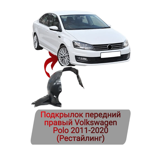 Подкрылок передний правый Volkswagen Polo 2011-2020