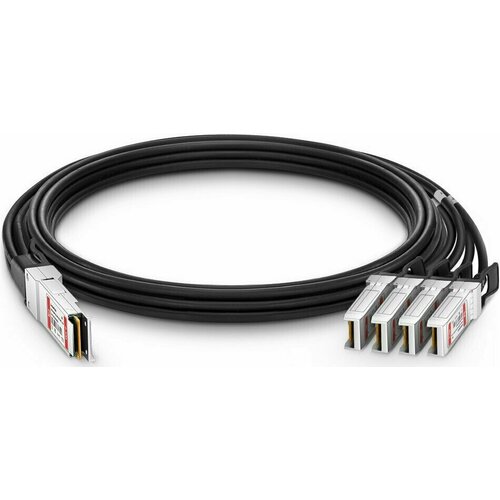 Кабель FS Q-4S28PC025 100G QSFP28 to 4x25G 2.5m