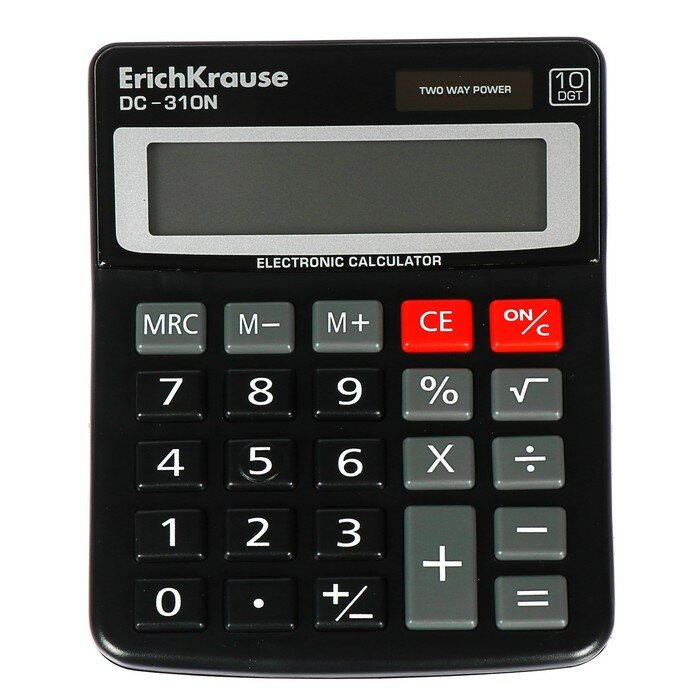 Калькулятор настольный 10-разрядный Erich Krause DC-310N
