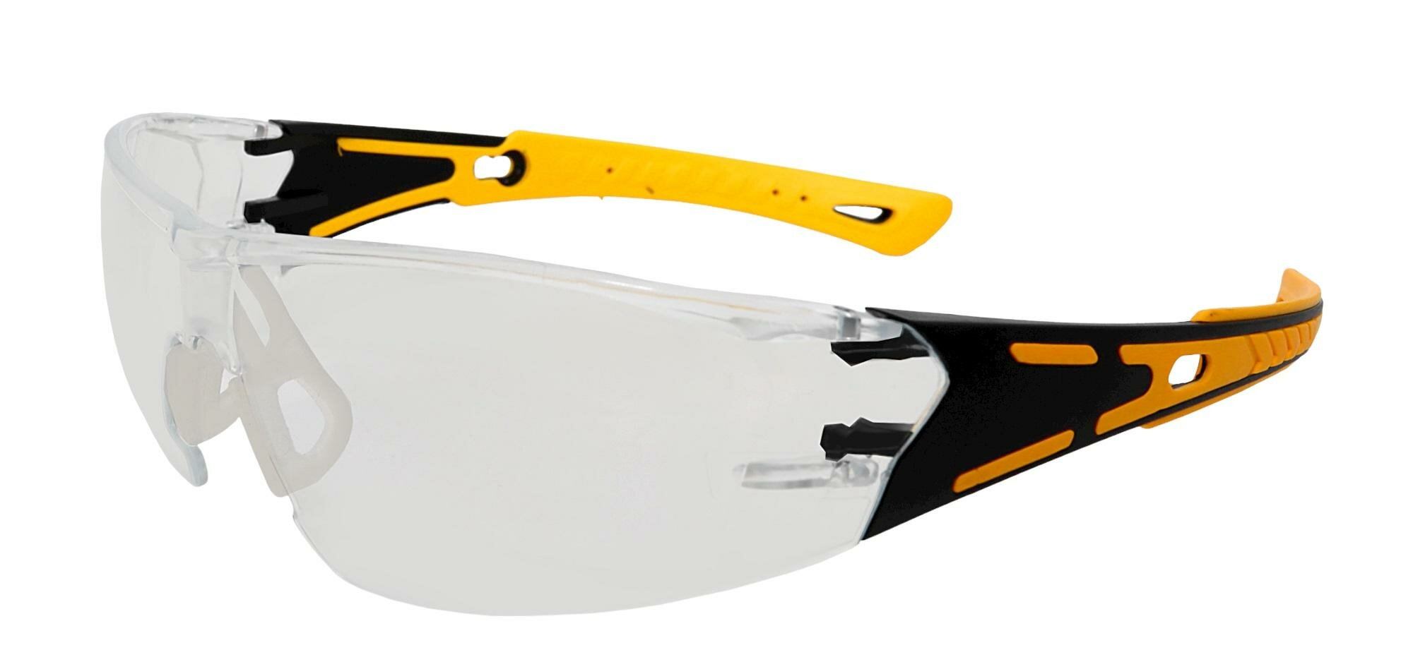 Очки защитные прозрачные с комбинированными дужками Компаньон ОЧК701 KN