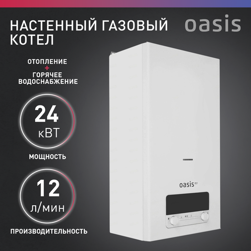 Конвекционный газовый котел Oasis BE-24 24 кВт двухконтурный 4189900₽