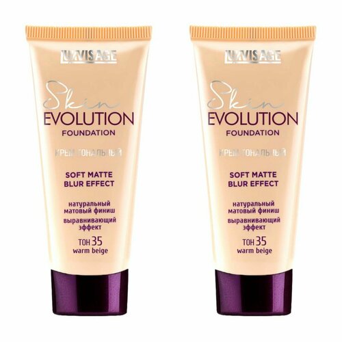 Тональный крем LUXVISAGE Skin Evolution Soft Matte Blur Effect, 35 гр, оттенок 35 warm beige, 2 шт.