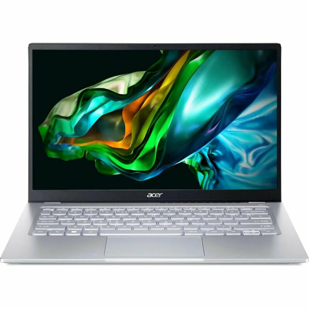 Ноутбук Acer Swift Go SFG14-41-R7EG, 14" (1920x1080) IPS/AMD Ryzen 7 7730U/16ГБ LPDDR4X/1ТБ SSD/Radeon Graphics/Windows 11 Home, серебристый (NX. KG3CD.002)