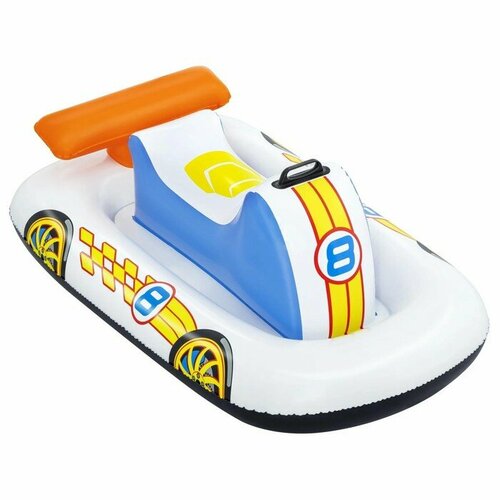 Лодочка надувная Bestway Funspeakers Police Car Baby Boat 110х75 см (41480) плот для плавания машина спорткар 110 x 75 см 41480 bestway