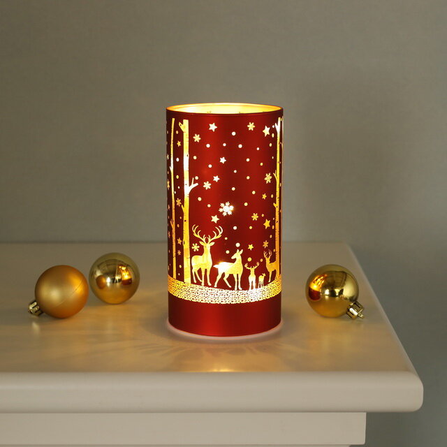 Декоративный светильник Redwood Deers 15 см теплые белые LED лампы на батарейках Peha GF-18285