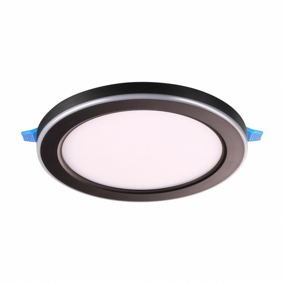 Novotech 359021 SPOT NT23 299 черный Светильник встраиваемый светодиодный (три сценария работы) IP20 LED 3000К 12W+4W 100-265V 1120Лм SPAN