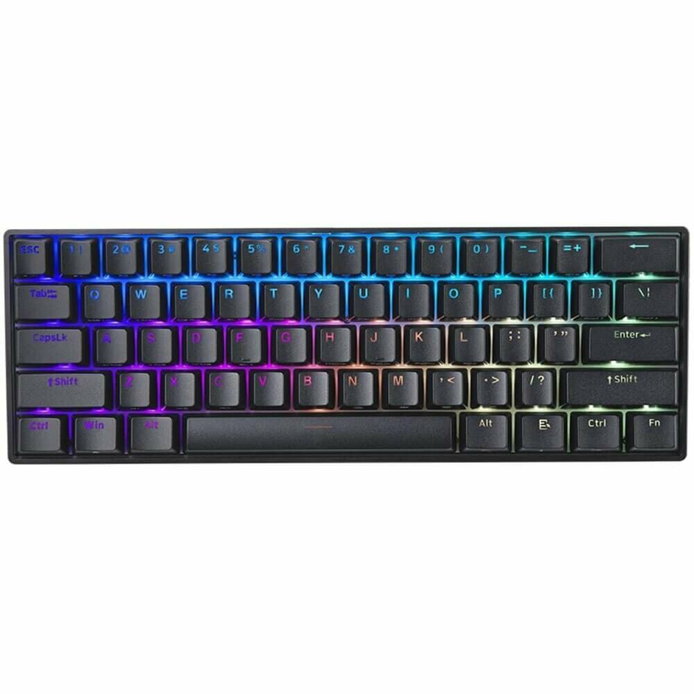 Игровая клавиатура Mad Catz S.T.R.I.K.E. 6 US [без русской раскладки] чёрная (Mad Catz RED Switch, 61 кл, RGB подсветка, USB)