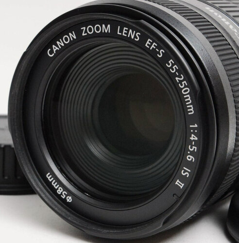 Изображение товара Canon EF-S 55-250mm f/4.0-5.6 IS II, черный, телеобъектив, автофокус, стабилизация