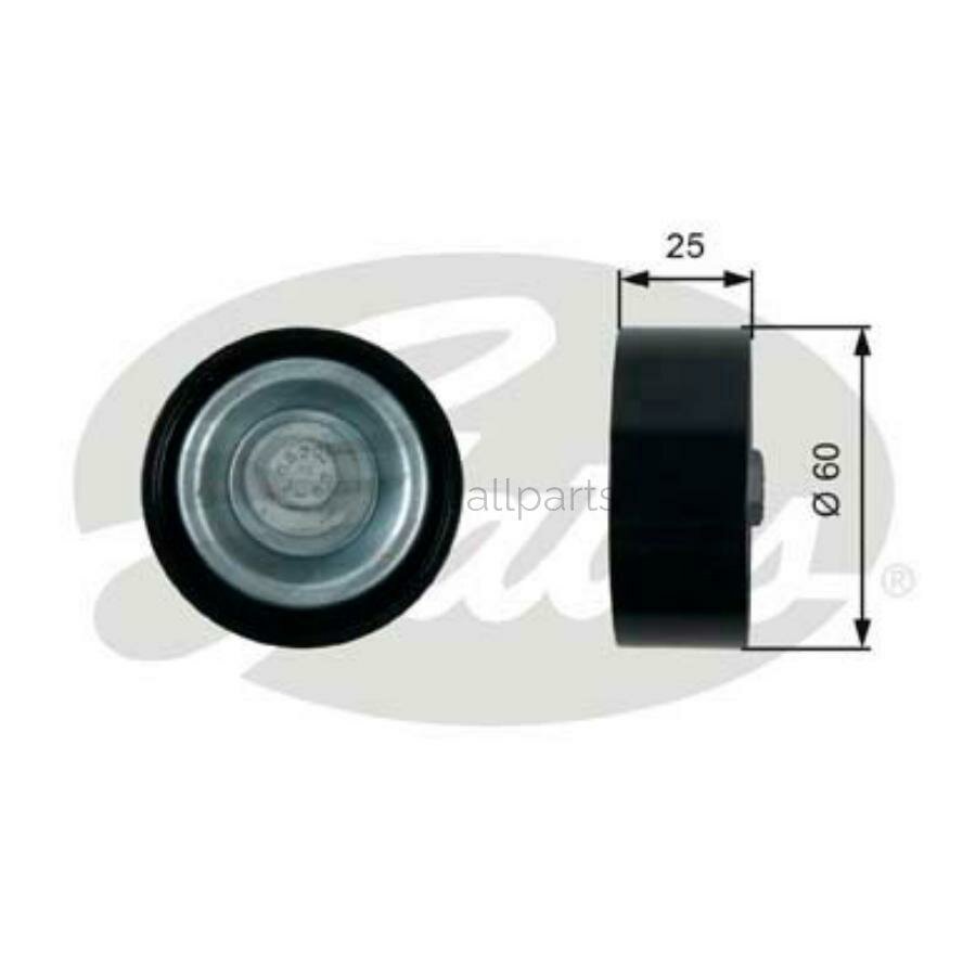 GATES T36413 ролик обводной ремня генератора!\ Renault Logan/Duster 1.4/1.6 10>