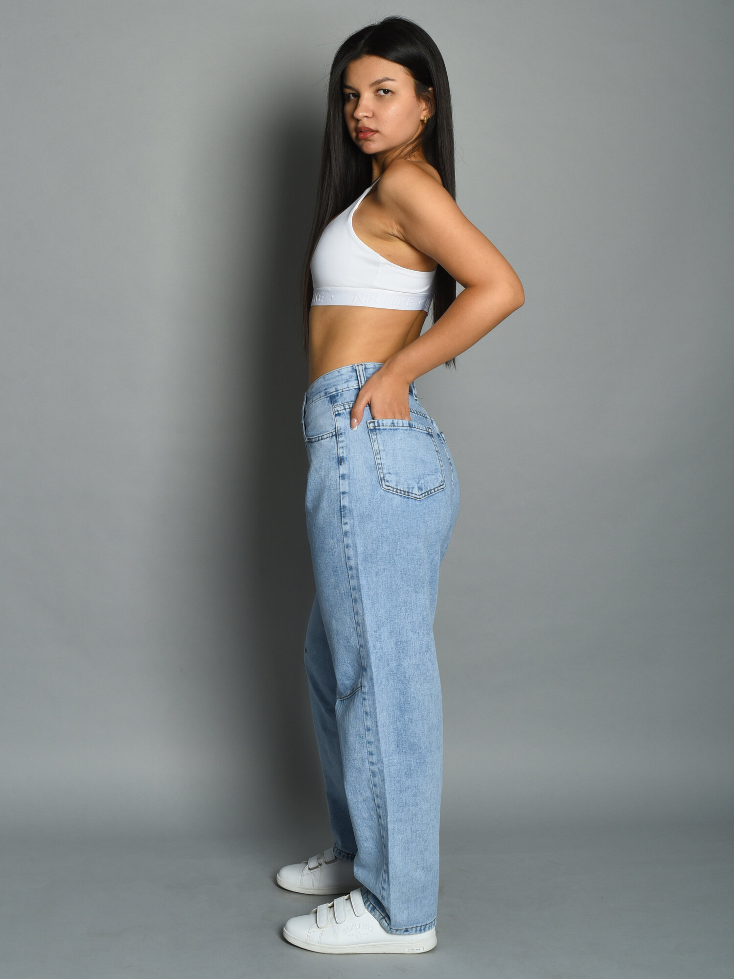 Джинсы бананы  7/8, размер 29, blue nostalgia — фото 1