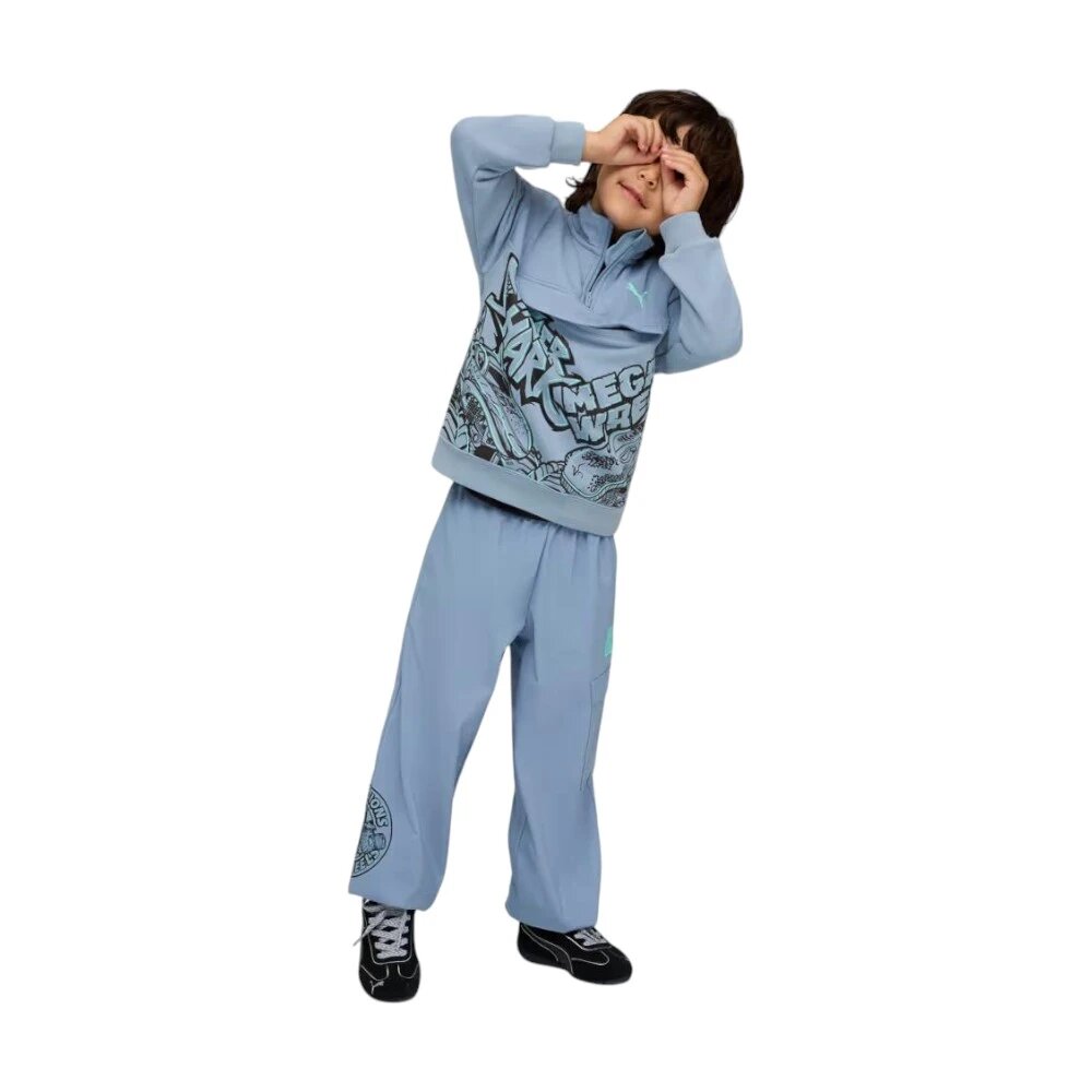 Олимпийка PUMA, размер 122, зеленый — фото 1