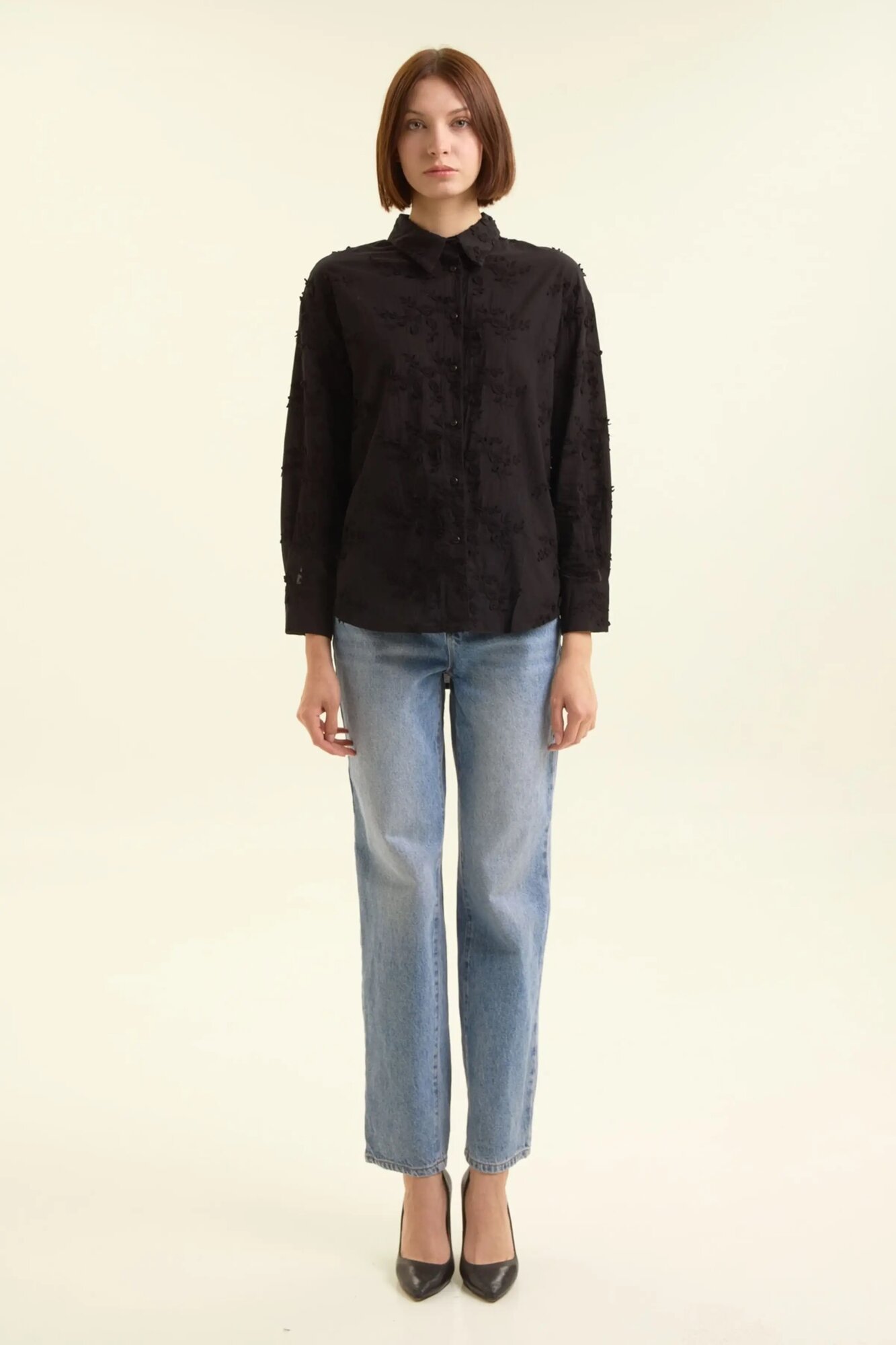 Рубашка Selfie, размер S, черный — фото 1