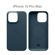 Силиконовый чехол COMMO Shield Case для iPhone 15 Pro Max, с поддержкой беспроводной зарядки, Blue