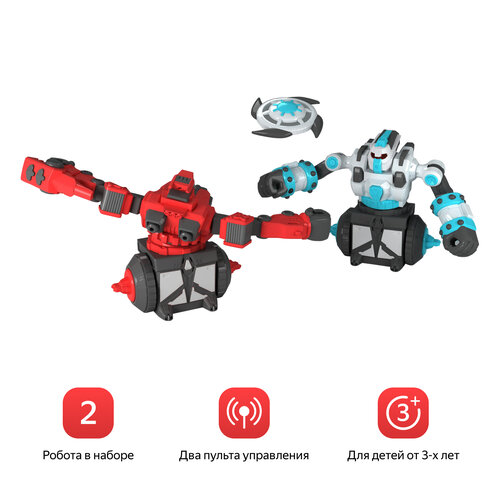 фото Игровной набор боевые роботы на радиоуправлении, 2 робота в комплекте,crazon 17xz01a, цвет голубой красный