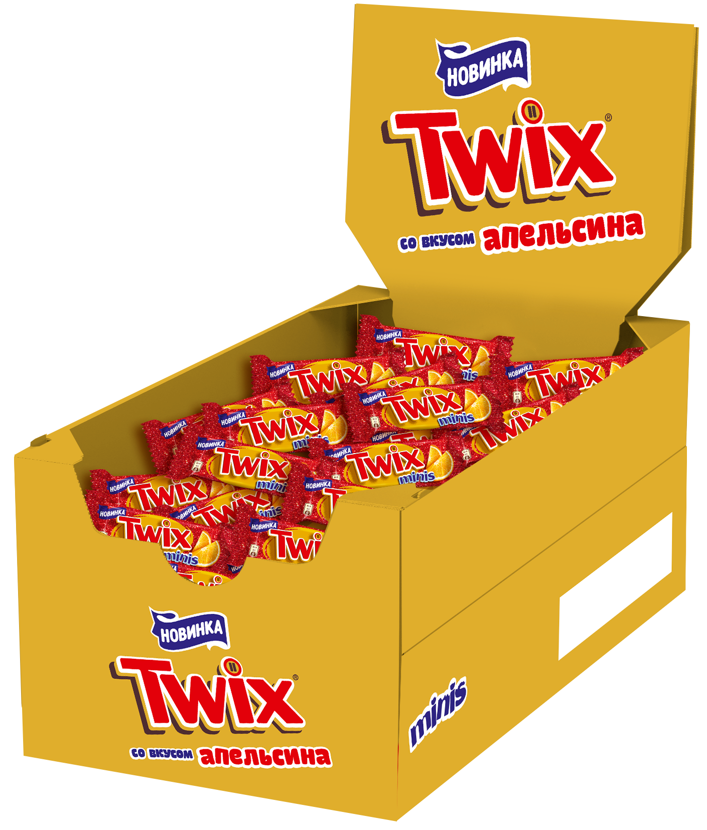 Шоколадные конфеты Twix Minis Апельсин, 2,7 кг - фотография № 1