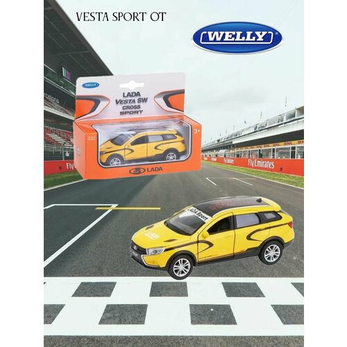 Игрушка модель машины 1:34-39 LADA VESTA SW CROSS sport 43763RY модель машины 1 34 39 lada vesta sw cross пожарная охрана 43763fs