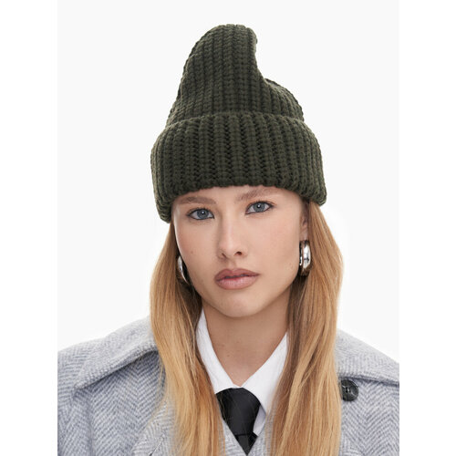 фото Шапка бини toptop, размер onesize, хаки