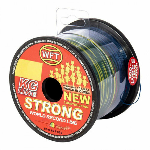 фото Леска плетёная wft kg strong multicolor 250/052