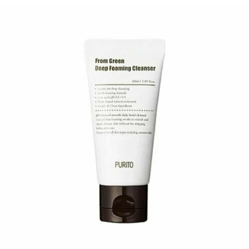 PURITO Пенка From Green Deep Foaming Cleanser (mini) weleda мягкая пенка для умывания 150 мл