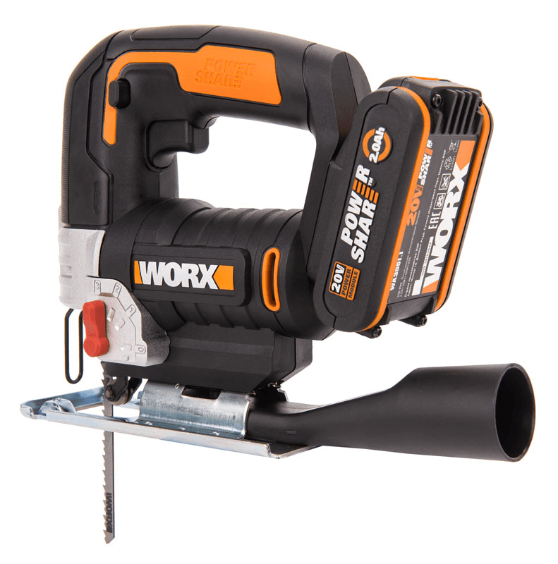 Worx Лобзик аккумуляторный WORX W543 20В 2 Ач х1 ЗУ 2А кейс