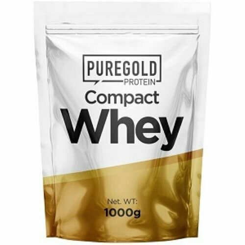Сывороточный протеин с аминокислотами Pure Gold Protein Compact Whey, 500г (Бельгийский шоколад) / для набора мышечной массы и похудения