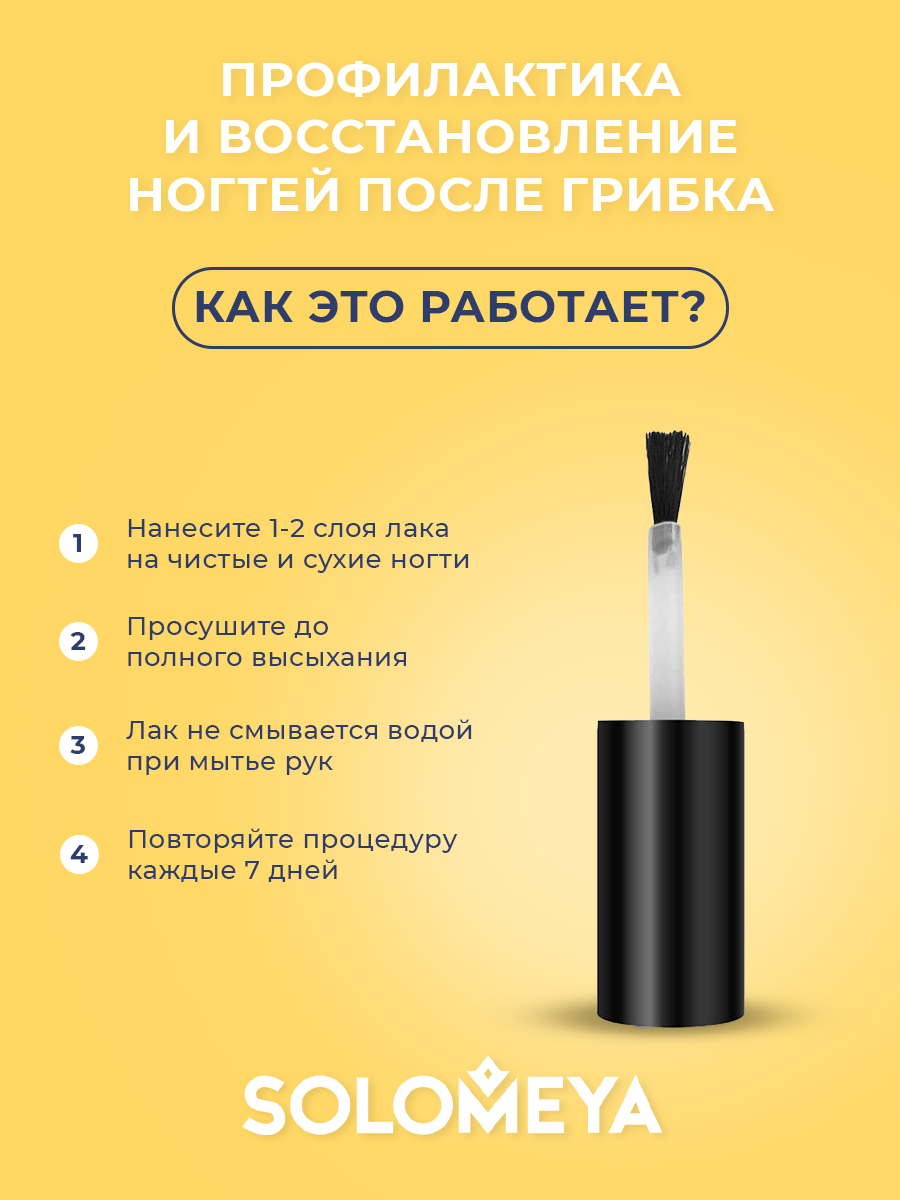 Изображение Лак для ногтей Противогрибковый 6 мл