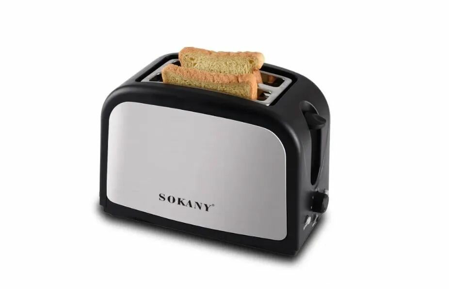 Тостер SOKANY-008S 800w черный