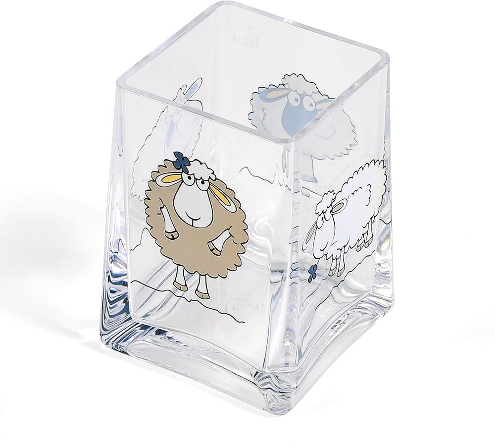 фото Стакан для ванной комнаты TATKRAFT ударопрочный 10х7х7 см