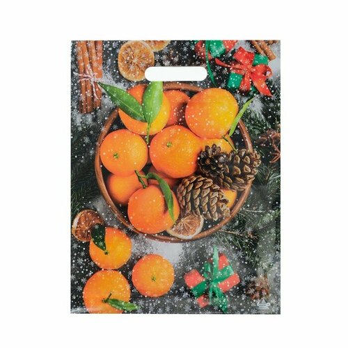 Пакет Мандарины полиэтиленовый с вырубной ручкой л 40 х 31 см 60 мкм набор 10 штук 680₽