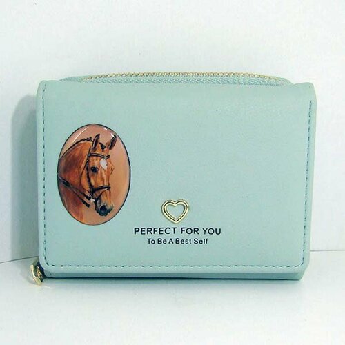 фото Кошелек end15 арт-00366, фактура тиснение, матовая, бирюзовый