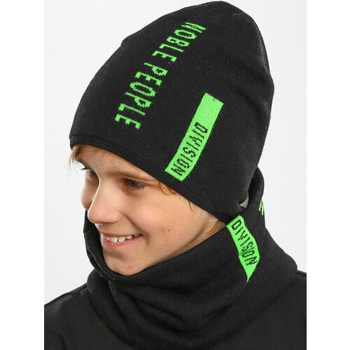 фото Шапка noble people, размер 52-54, черный