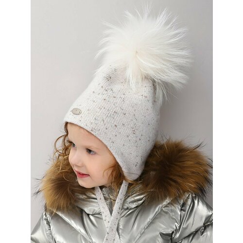 фото Шапка noble people, размер 54-56, белый