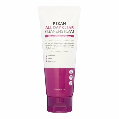 Очищающая пенка для умывания PEKAH All Day Clear Cleansing Foam 120мл