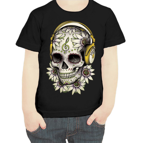 фото Футболка , размер 104, черный нет бренда