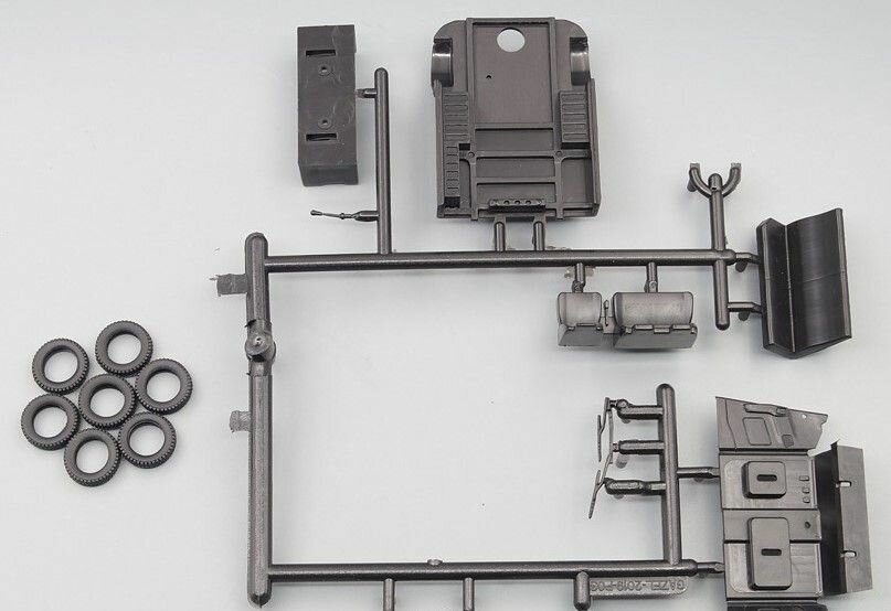 Сборная модель автомобиля ГАЗель Next А22R33 бортовой с тентом — фото 1