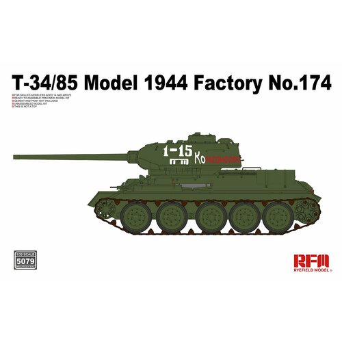 Сборная модель RFM T-34/85 Model 1944 Factory No.174 (5079) 1:35