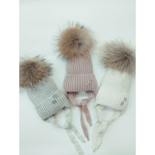 фото Шапка мой ангелок мягкие лапки, размер 35-40, розовый