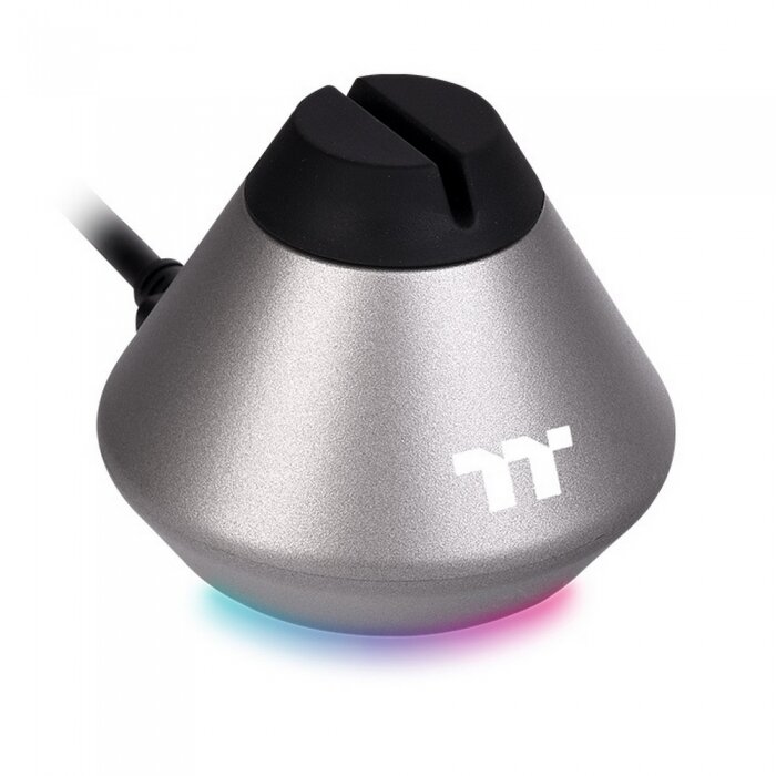 Держатель кабеля Thermaltake Argent MB1 RGB/MB1/Mouse Bungee/Space Grey/RGB/SW (GEA-MB1-MSBSIL-01)