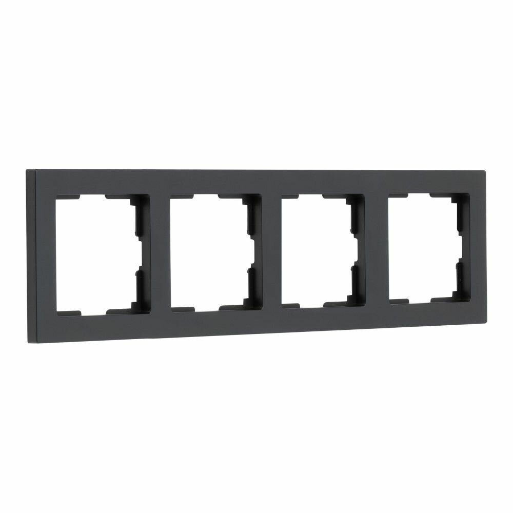 рамка (черная, четырехместная) smartbuy нептун sbe-06b-plastic-fr-4 - фото №7