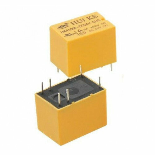 Реле HK4100F-DC24V-SHG 5pcs relay hk4100f dc12v shg hk4100f dc5v shg 6 pin 3a 3v 9v 24v diy circuit board module