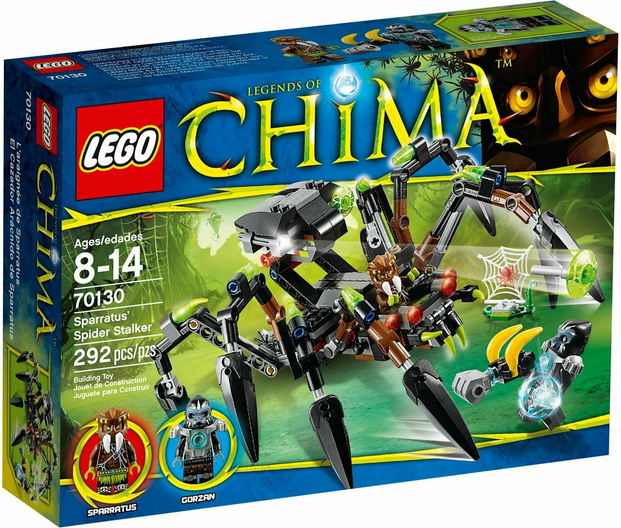 Конструктор LEGO Legends of Chima 70130 Паучий охотник Спарратуса