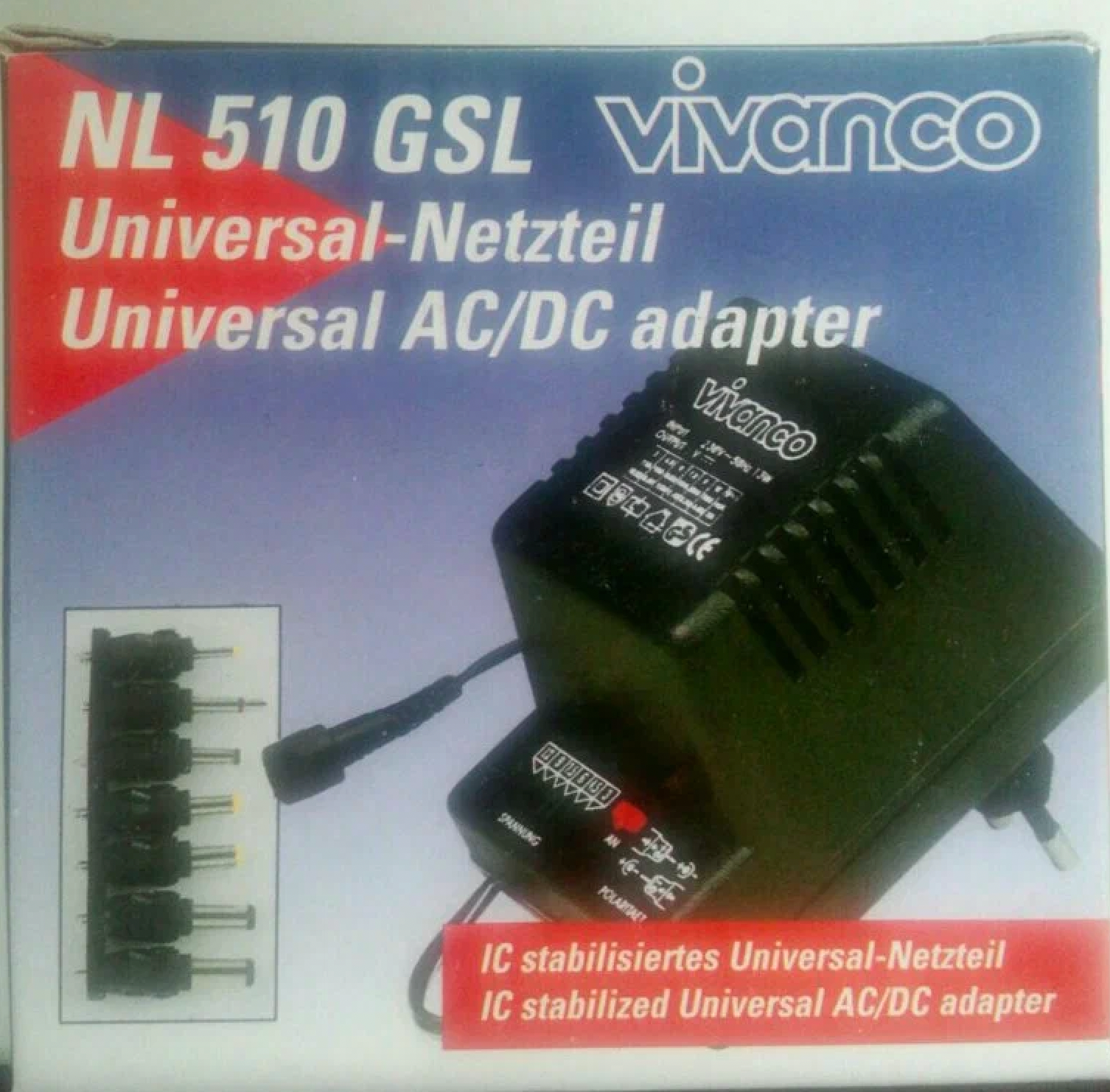Универсальный AC/DC блок питания адаптер NL 510 GSL