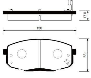 Колодки тормозные hyundai i30 07-/kia ceed 07-/carens 02- передние