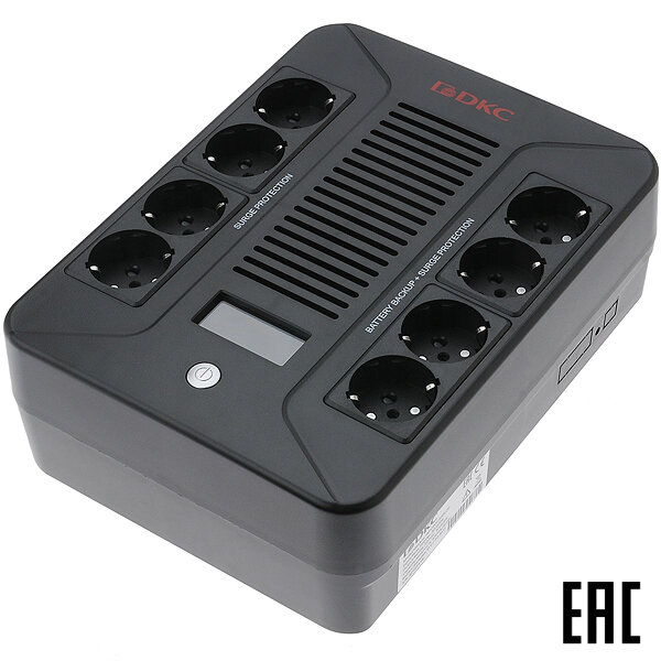 ИБП INFOPDU800LCD серии Info PDU 800ВА/480Вт 8 розеток "евро", LCD ДКС
