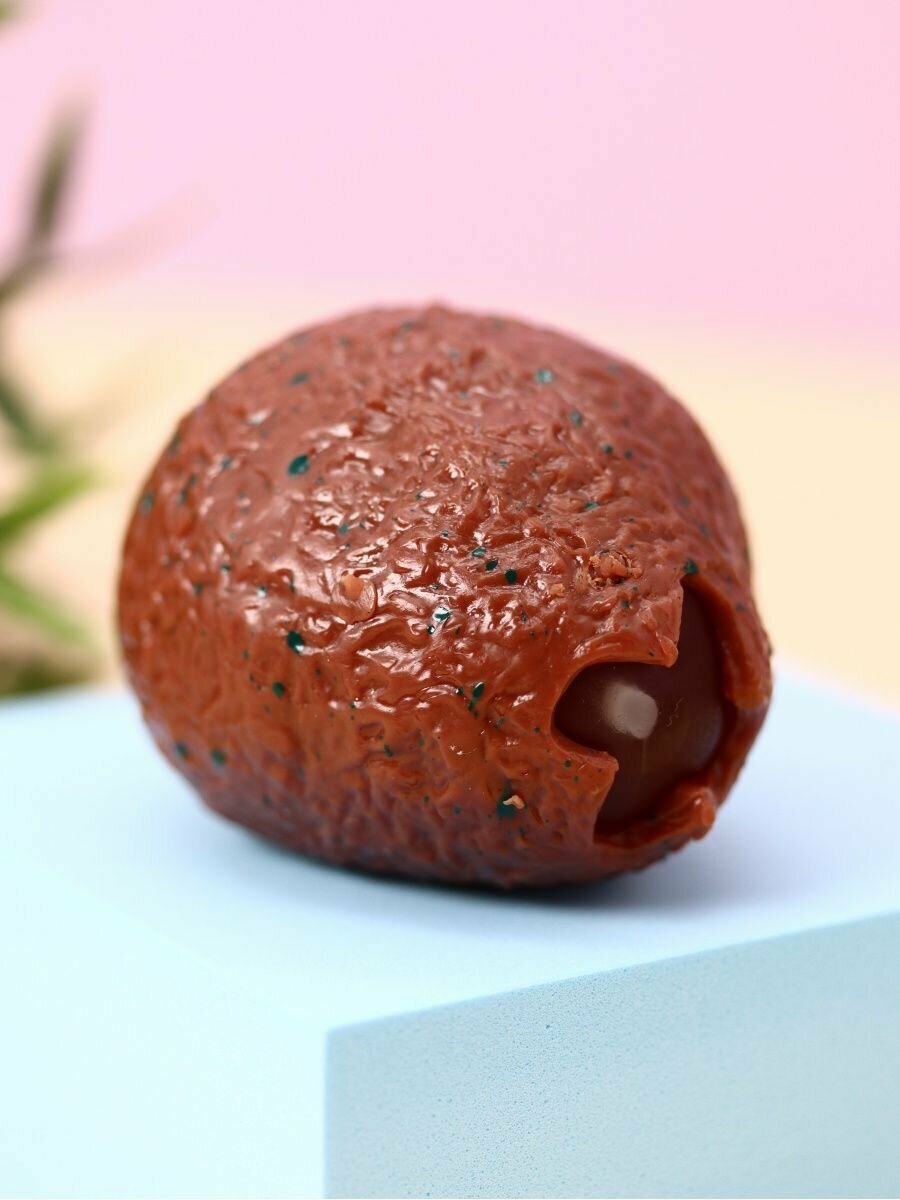 Игрушка антистресс, мялка Dinosaur egg brown